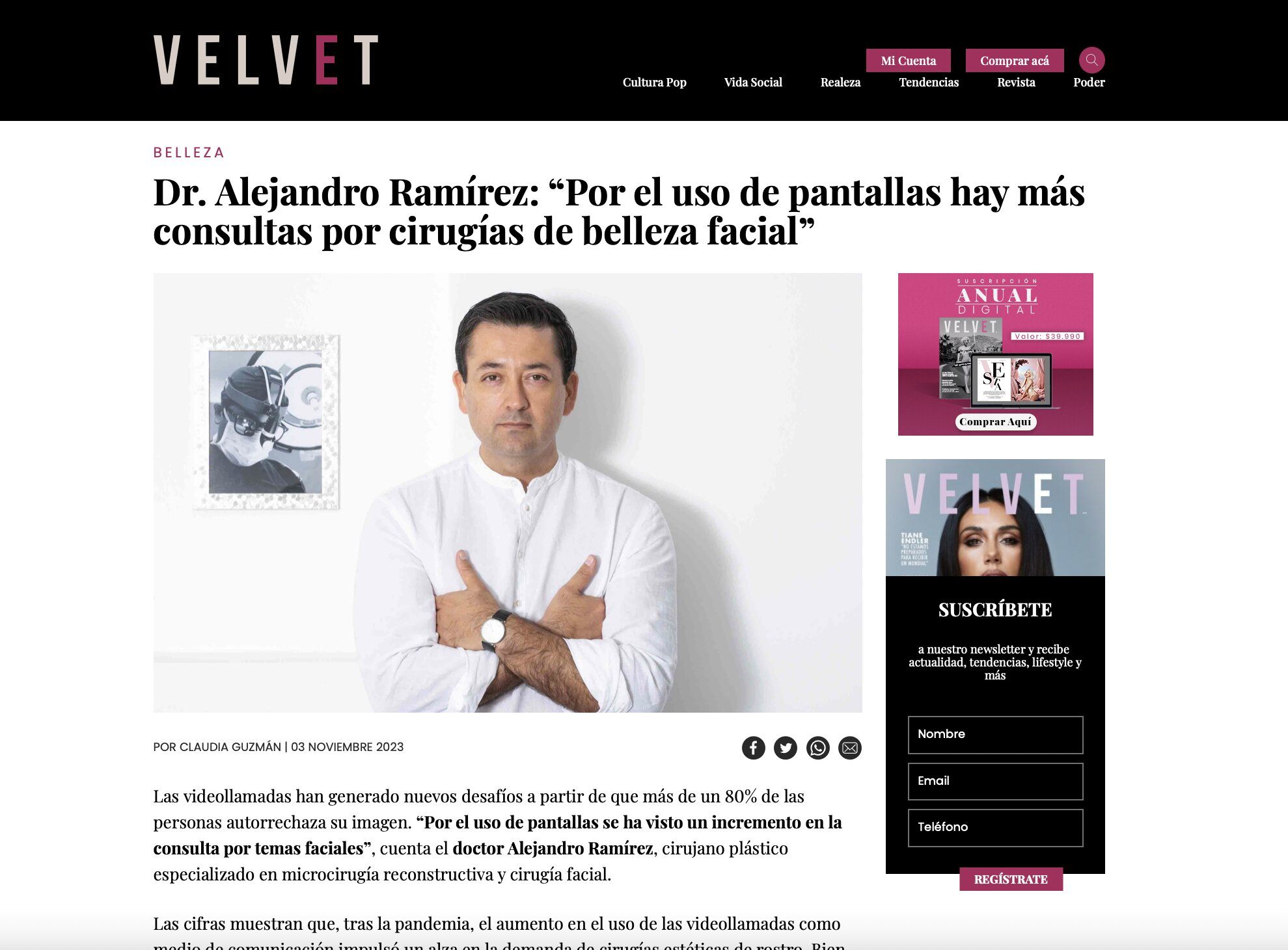 Dr. Ramírez en Velvet 3